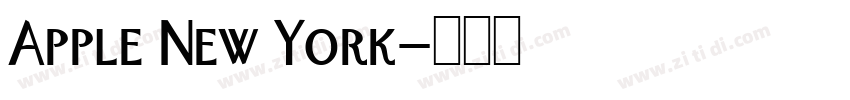 Apple New York字体转换